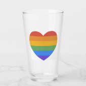 Regenbogenherz Glas (Vorderseite)