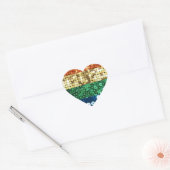 Regenbogenherz Herz-Aufkleber (Umschlag)
