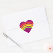 Regenbogenherz Herz-Aufkleber (Umschlag)