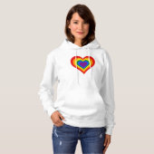 Regenbogenherz Hoodie (Vorne ganz)