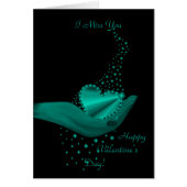 Regenbogenherz in Hand mit Sternen (Vorne)