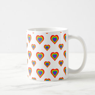Regenbogenherz Kaffeetasse