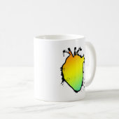 Regenbogenherz Kaffeetasse (VorderseiteRechts)