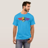 Regenbogenherz mit Flügeln T-Shirt (Vorne ganz)