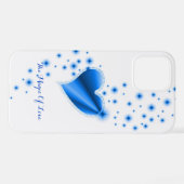 Regenbogenherz mit Sternen , Die Magie der Liebe iPhone Hülle (Rückseite (Horizontal))