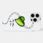 Regenbogenherz mit Sternen , Die Magie der Liebe iPhone Hülle (Rückseite (Horizontal))