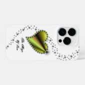 Regenbogenherz mit Sternen , Die Magie der Liebe iPhone Hülle (Rückseite (Horizontal))