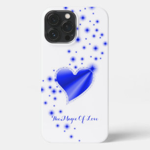 Regenbogenherz mit Sternen , Die Magie der Liebe iPhone 13 Pro Max Hülle