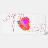 Regenbogenherz mit Sternen , Die Magie der Liebe iPhone Hülle (Rückseite (Horizontal))