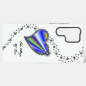 Regenbogenherz mit Sternen , Die Magie der Liebe Samsung Galaxy Hülle (Rückseite (Horizontal))