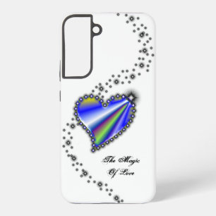 Regenbogenherz mit Sternen , Die Magie der Liebe Samsung Galaxy Hülle
