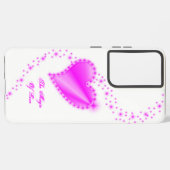 Regenbogenherz mit Sternen , Die Magie der Liebe Samsung Galaxy Hülle (Linke Seite)