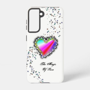 Regenbogenherz mit Sternen , Die Magie der Liebe Samsung Galaxy Hülle