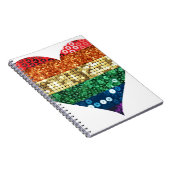 Regenbogenherz Notizblock (Rechte Seite)