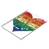 Regenbogenherz Notizblock (Linke Seite)