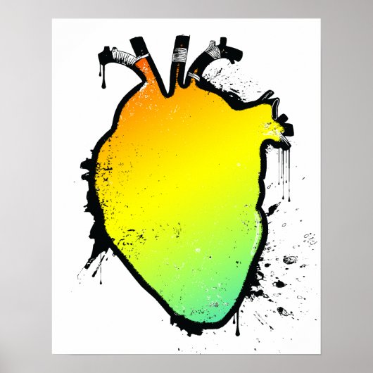 Regenbogenherz Poster (Vorne)