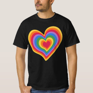 Regenbogenherz. Pride Gay Liebe T - Shirt
