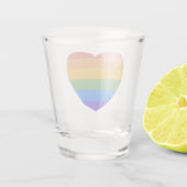 Regenbogenherz Schnapsglas (Rückseite)