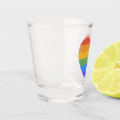Regenbogenherz Schnapsglas (Links)