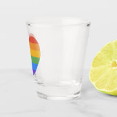 Regenbogenherz Schnapsglas (Rechts)