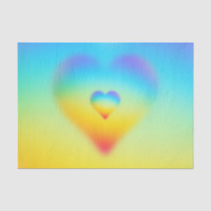 Regenbogenherz Seidenpapier