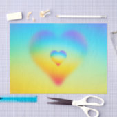 Regenbogenherz Seidenpapier (Handwerk)