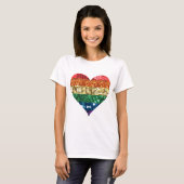 Regenbogenherz T-Shirt (Vorne ganz)