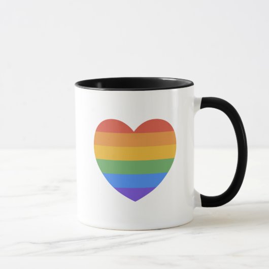 Regenbogenherz Tasse (Rechts)