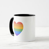 Regenbogenherz Tasse (Vorderseite Links)