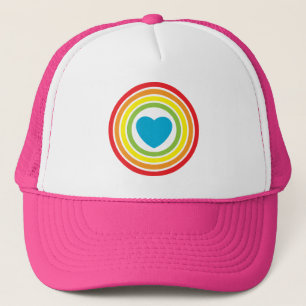 Regenbogenherz Truckerkappe