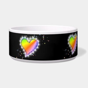Regenbogenherz und -sterne napf