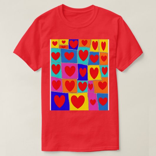 Regenbogenherzen 24 1 T-Shirt (Design vorne)