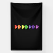 Regenbogenherzen Banner (Vertikal)