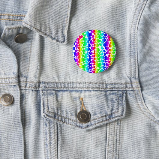 Regenbogenherzen Button (Beispiel)