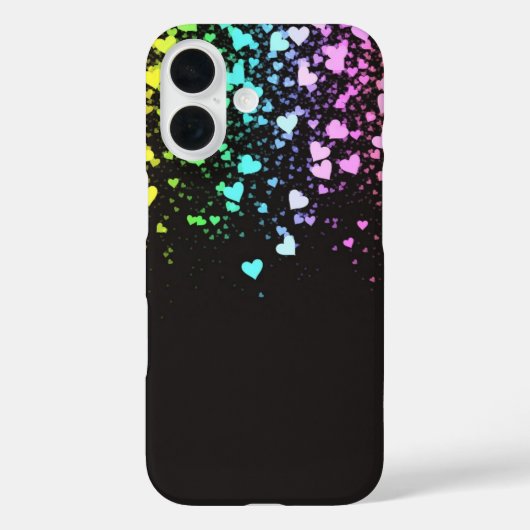 Regenbogenherzen Case-Mate iPhone Hülle (Rückseite)