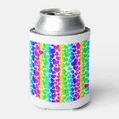 Regenbogenherzen Dosenkühler (Kanne Vorderseite)