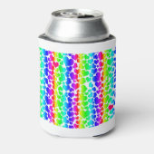 Regenbogenherzen Dosenkühler (Kanne Rückseite)