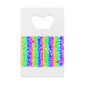 Regenbogenherzen Geldbeutel Flaschenöffner (Rückseite)