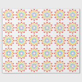 Regenbogenherzen Geschenkpapier (Flach)