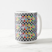Regenbogenherzen Kaffeetasse (VorderseiteRechts)