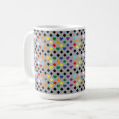 Regenbogenherzen Kaffeetasse (Vorderseite Links)