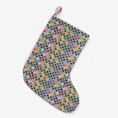 Regenbogenherzen Kleiner Weihnachtsstrumpf (Vorderansicht (hängend))