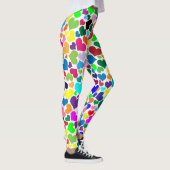 Regenbogenherzen Leggings (Rechts)