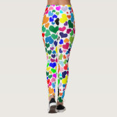 Regenbogenherzen Leggings (Rückseite)