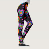 Regenbogenherzen Leggings (Rechts)