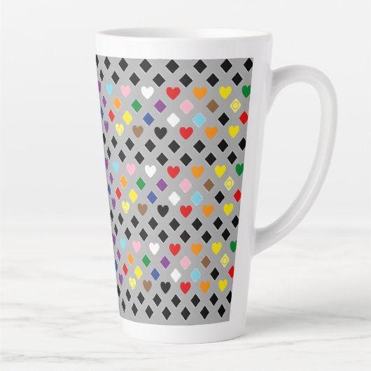 Regenbogenherzen Milchtasse (Rechts)