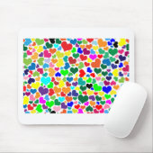 Regenbogenherzen Mousepad (Mit Mouse)