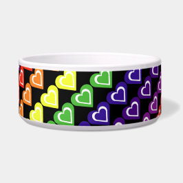 Regenbogenherzen Napf