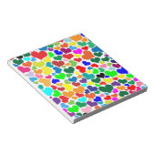 Regenbogenherzen Notizblock (angewinkelt)