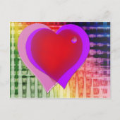 Regenbogenherzen... Postkarte (Vorderseite)